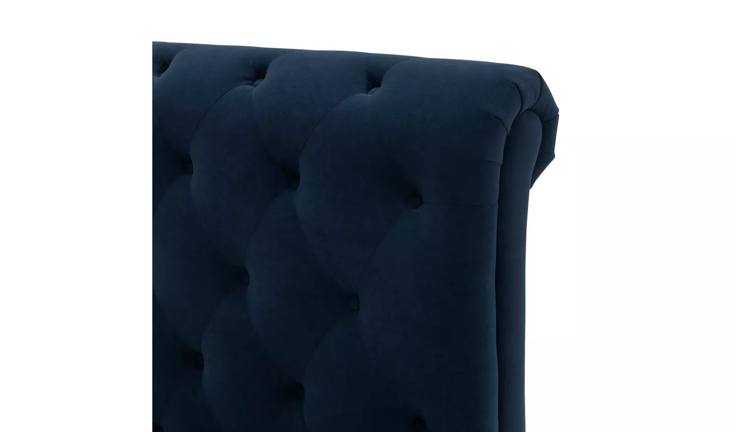 Argos Home Harrogate Double Velvet Bed Frame - Navy
