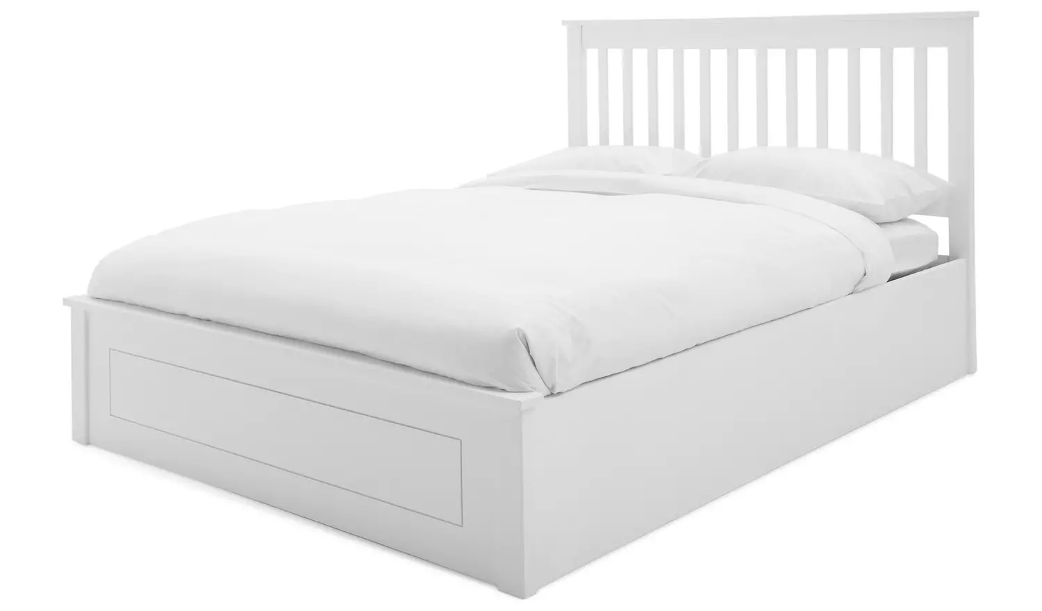 Argos Home Aspley Kingsize Wooden Ottoman Bed Frame - White
