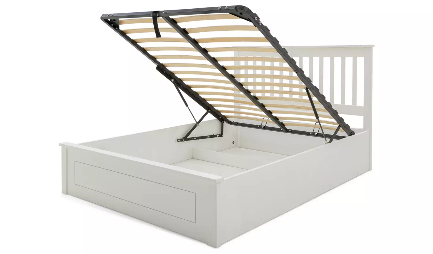 Argos Home Aspley Kingsize Wooden Ottoman Bed Frame - White