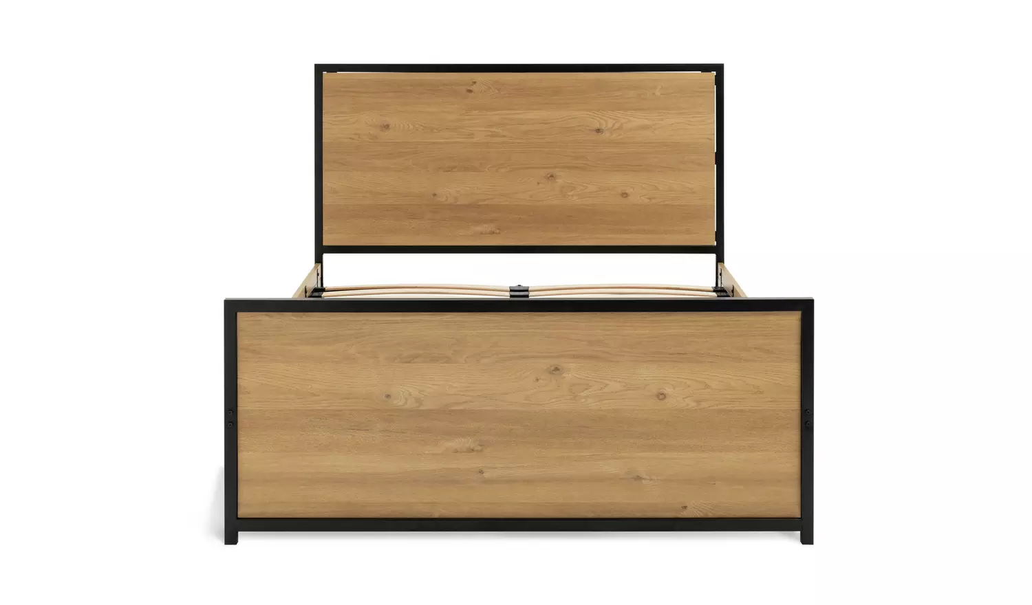 Argos Home Loft Living Double Wooden Storage Bed Frame - Oak