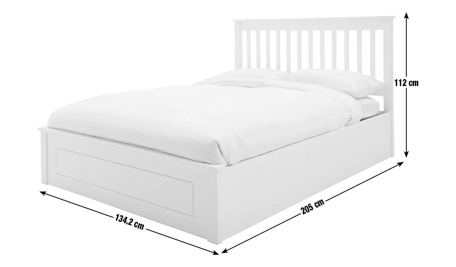 Argos Home Aspley Small Double Ottoman Bed - Oak Stain