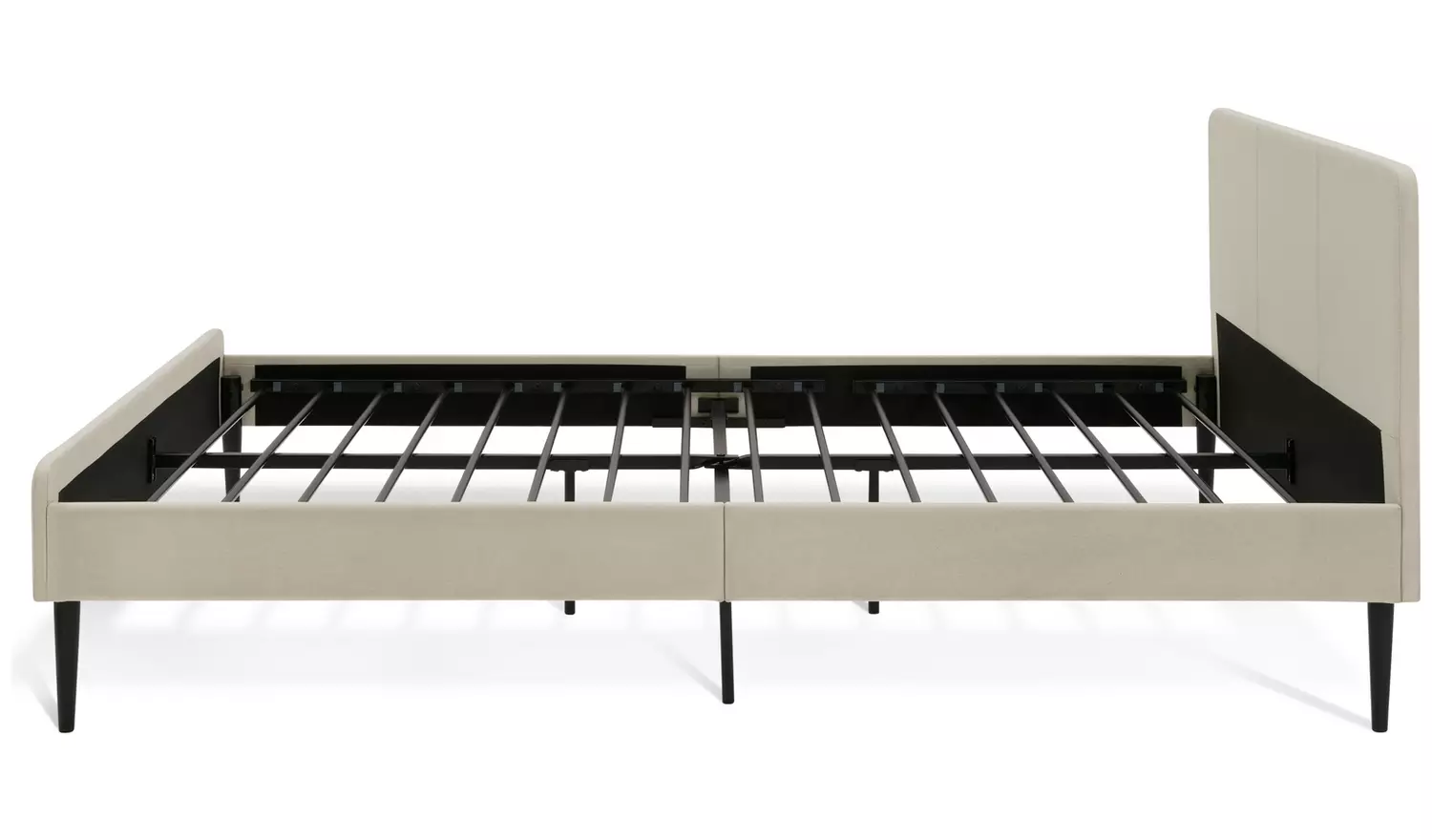 Argos Home Kristopher Double Fabric Bed Frame - Cream