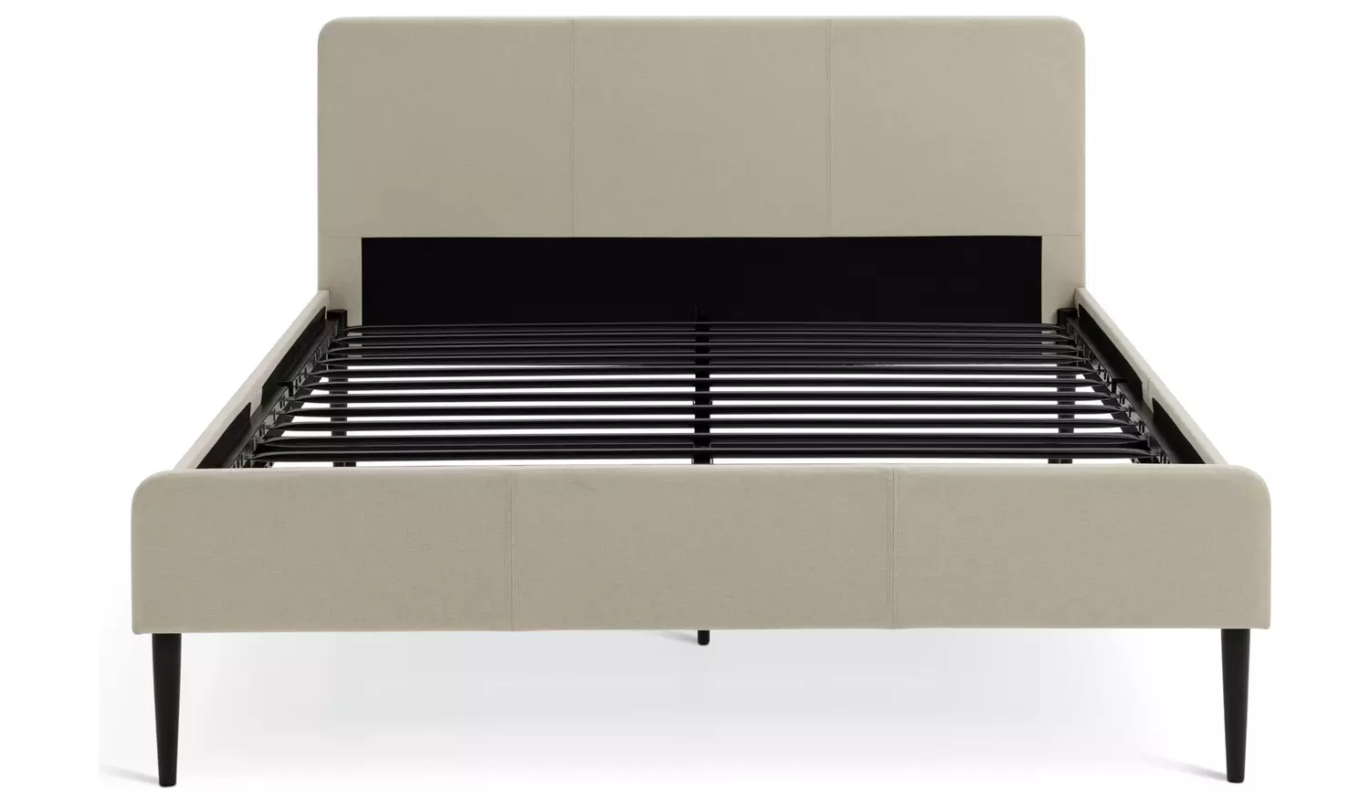 Argos Home Kristopher Double Fabric Bed Frame - Cream
