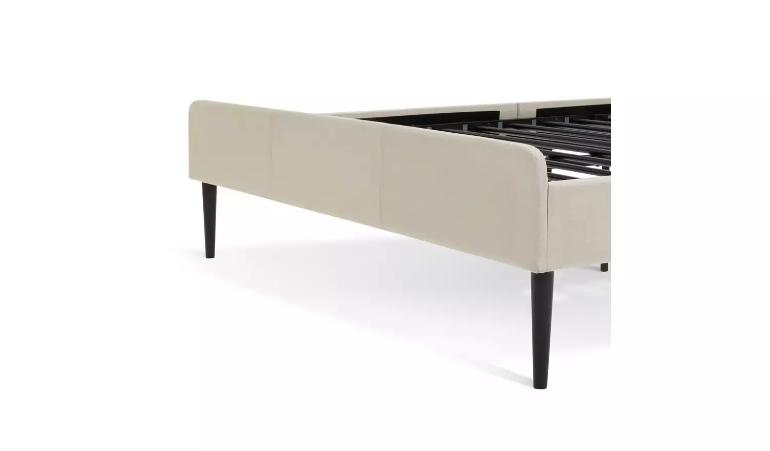 Argos Home Kristopher Double Fabric Bed Frame - Cream