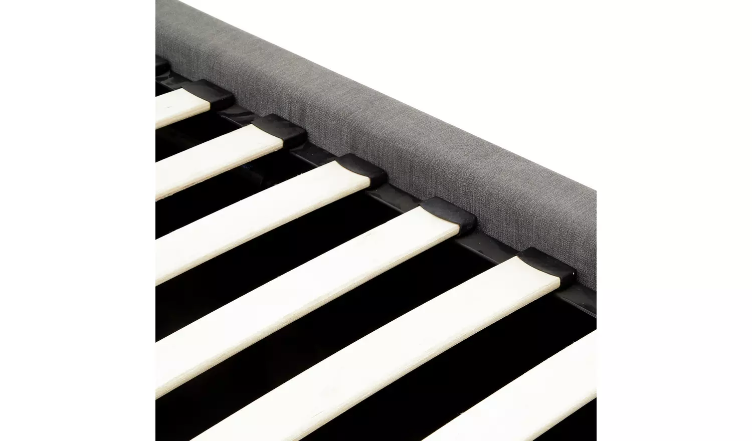 GFW Dakota Double Fabric End Lift Ottoman Bed - Pewter