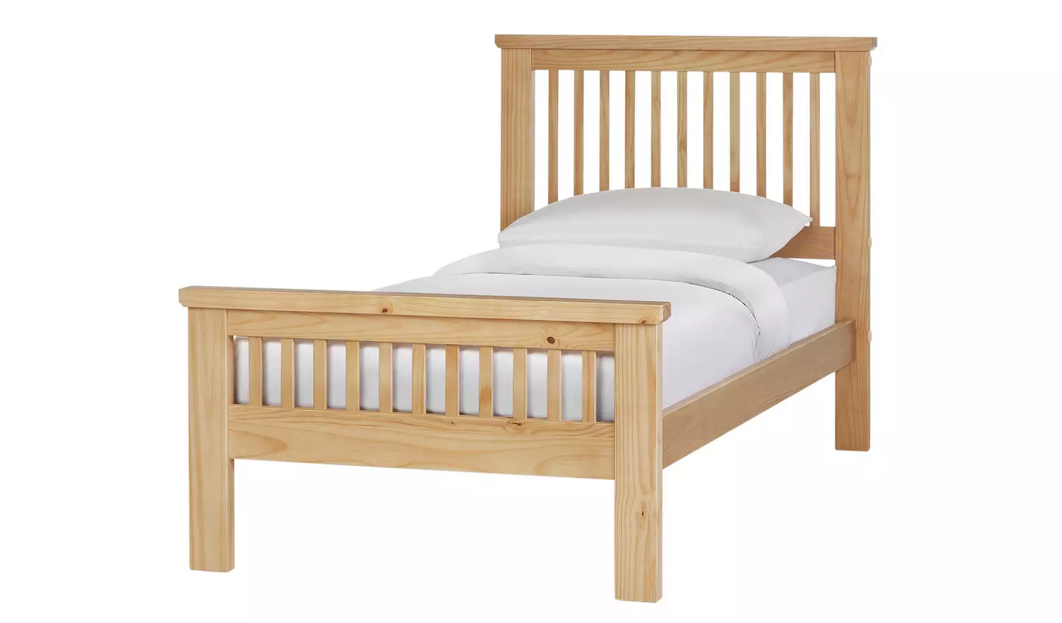 Argos Home Aubrey Single Wooden Bed Frame - Oak Stain