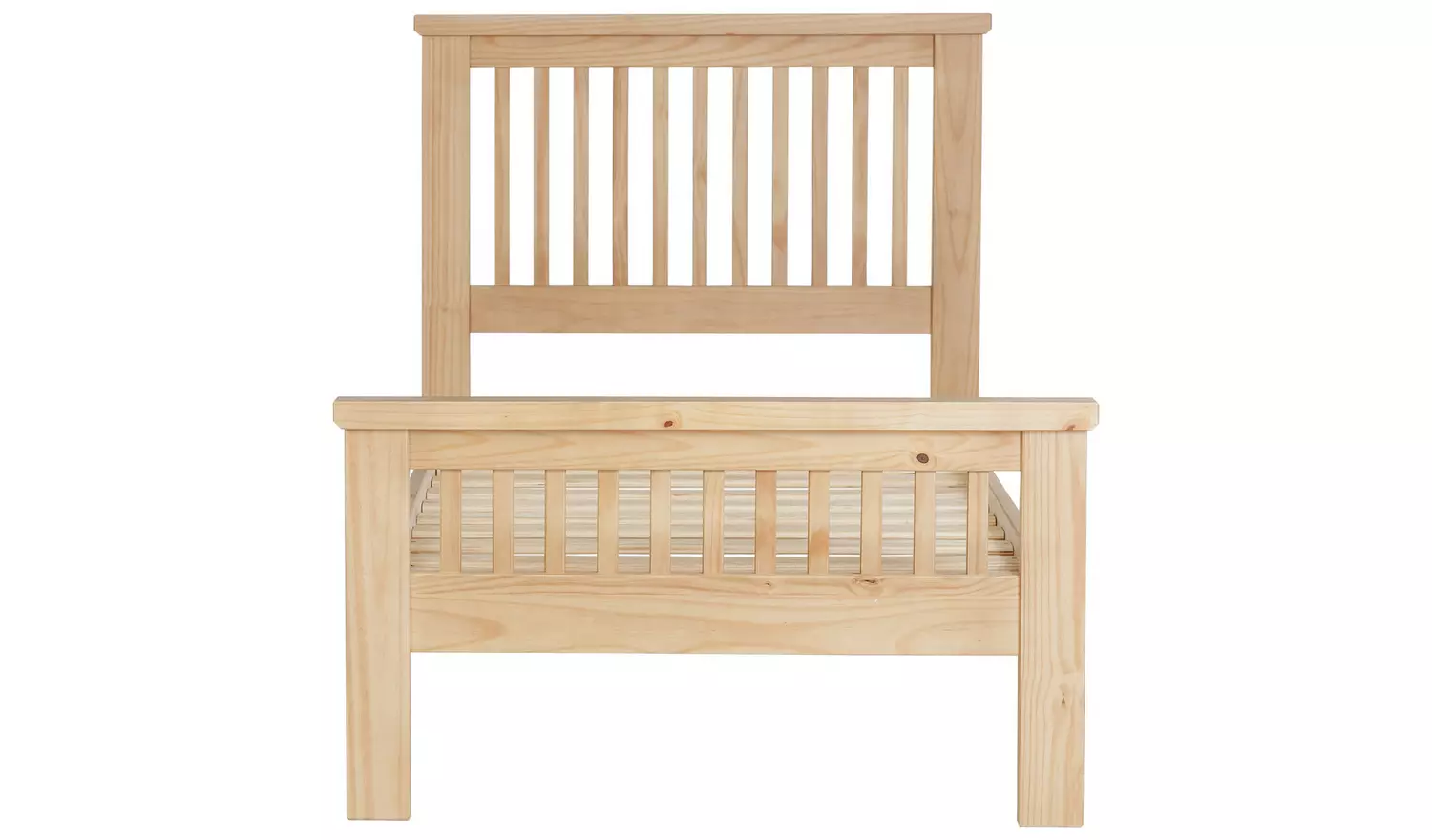 Argos Home Aubrey Single Wooden Bed Frame - Oak Stain
