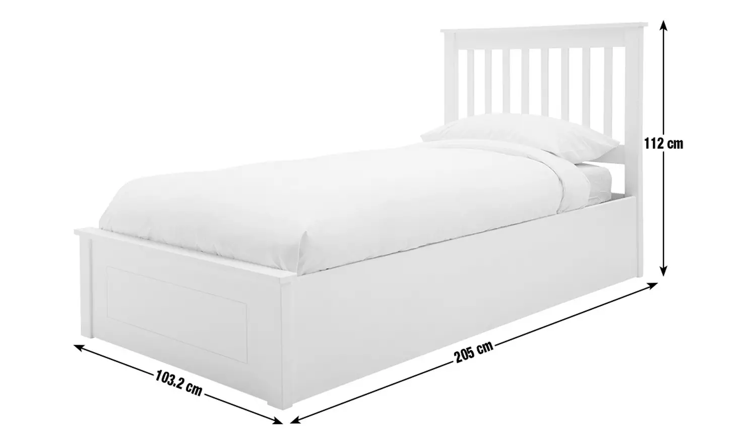 Argos Home Aspley Single Wooden End Lift Ottoman - Oak Stain