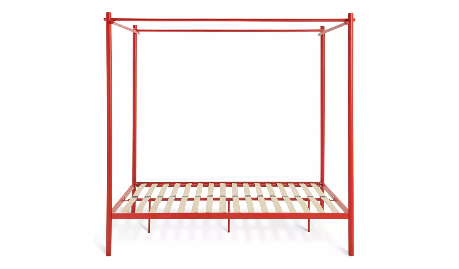 Habitat 60 Akari 4 Poster Double Metal Bed Frame - Red