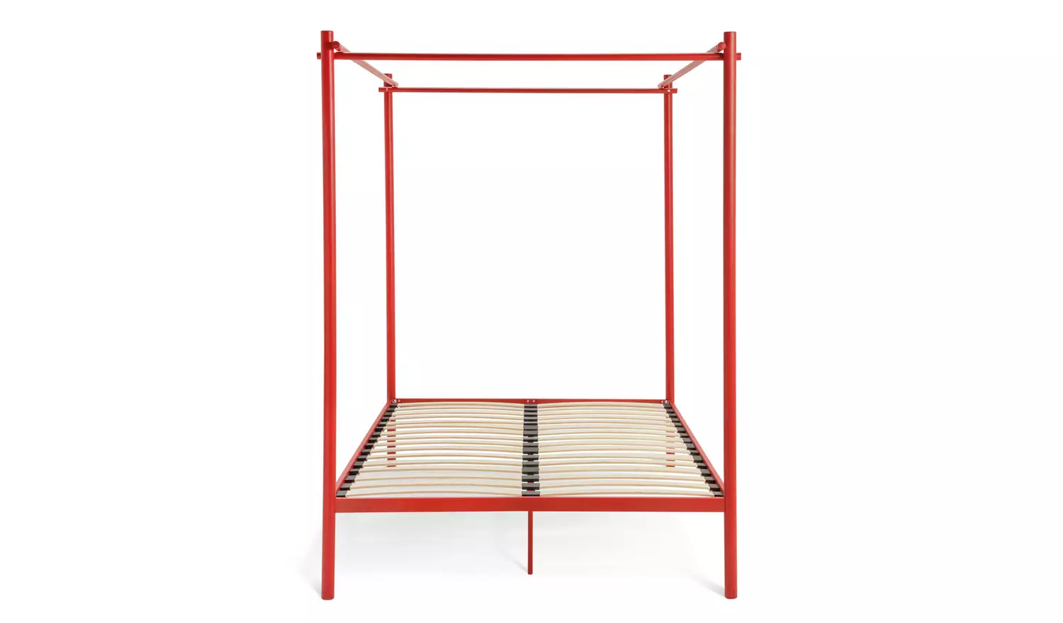 Habitat 60 Akari 4 Poster Double Metal Bed Frame - Red