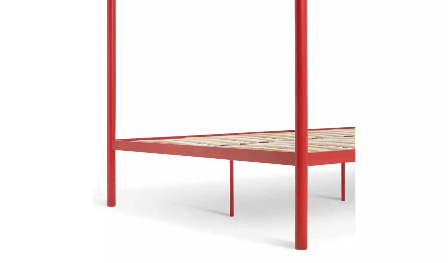 Habitat 60 Akari 4 Poster Double Metal Bed Frame - Red