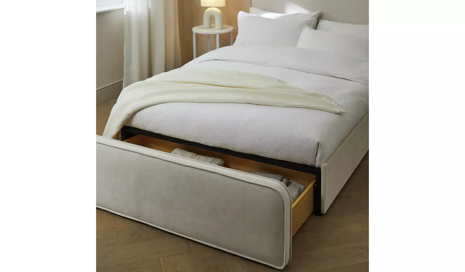 Habitat Ruxley Kingsize Drawer Storage Bed Frame - Natural