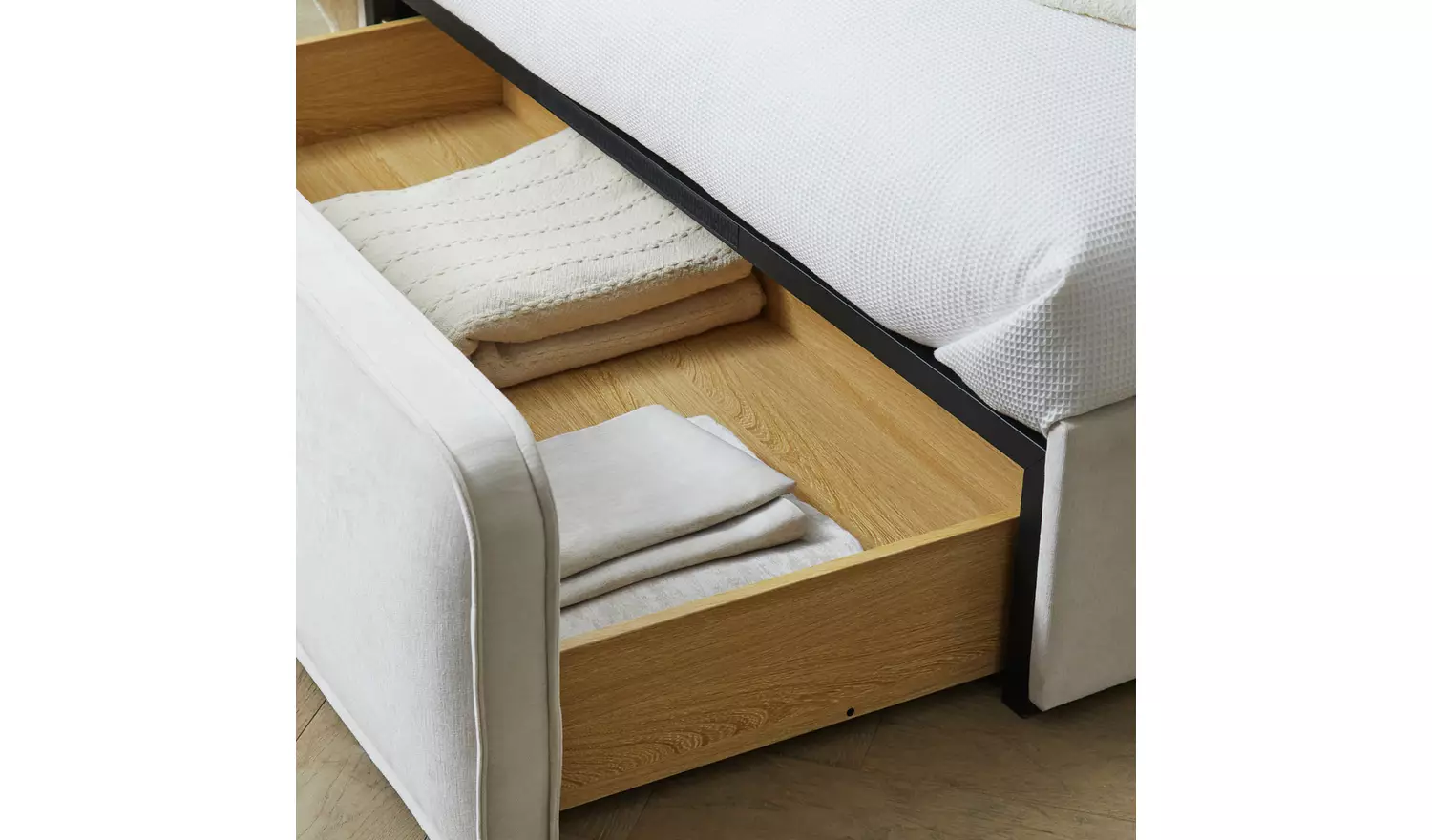 Habitat Ruxley Kingsize Drawer Storage Bed Frame - Natural