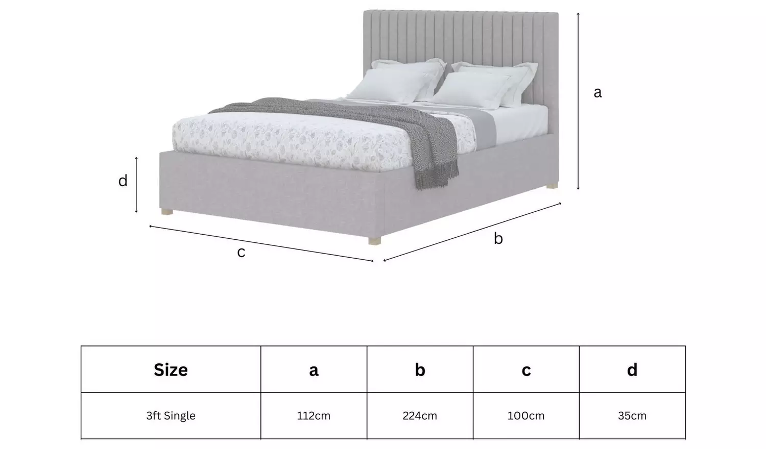 Aspire Grant Single Adjustable Bed with Mattress - Steel