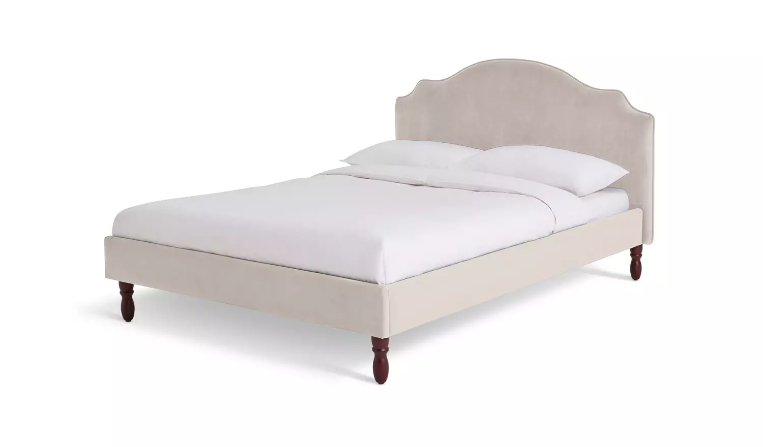 Habitat Sophia Double Velvet Bed Frame - Natural