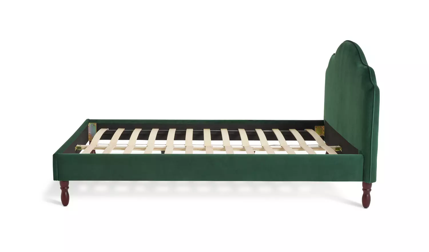Habitat Sophia Double Velvet Bed Frame - Moss Green