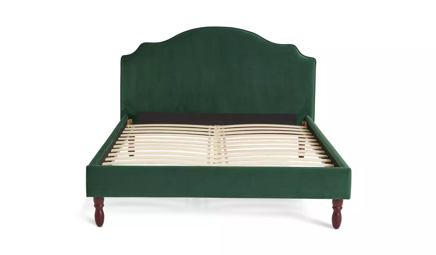 Habitat Sophia Double Velvet Bed Frame - Moss Green