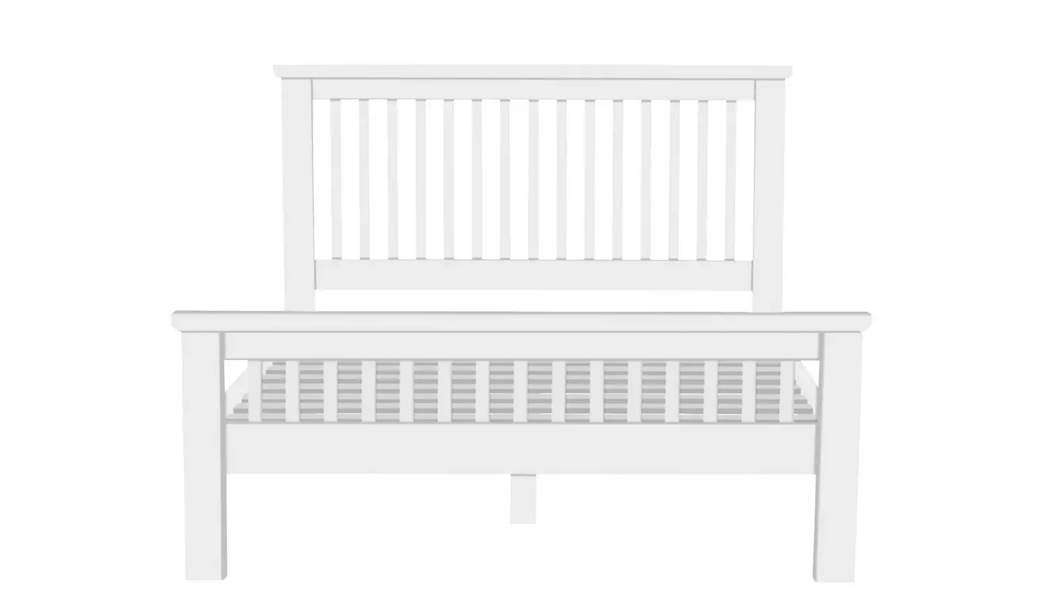 Argos Home Aubrey Kingsize Wooden Bed Frame - White