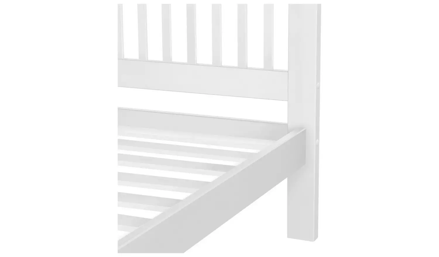 Argos Home Aubrey Kingsize Wooden Bed Frame - White