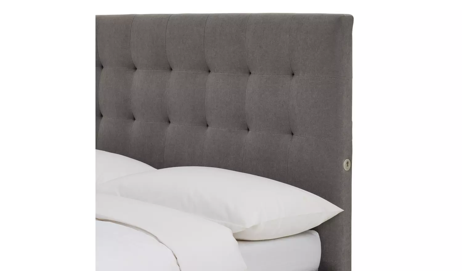 Argos Home Bentley Double 2.1 Sound TV Ottoman Bed - Grey