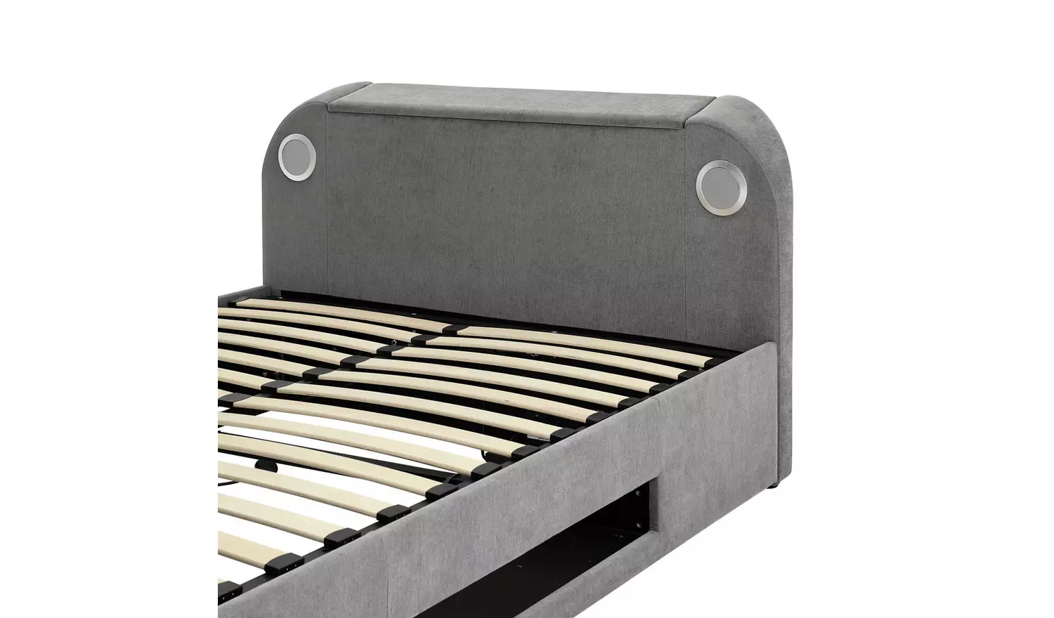 Argos Home Bentley Double 2.1 Sound TV Ottoman Bed - Grey