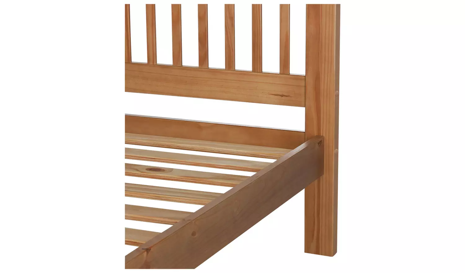 Argos Home Aubrey Small Double Wooden Bed Frame - Oak Stain