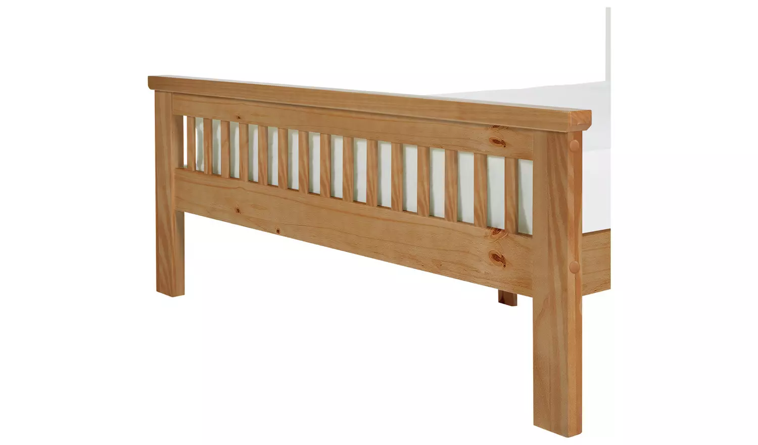 Argos Home Aubrey Small Double Wooden Bed Frame - Oak Stain
