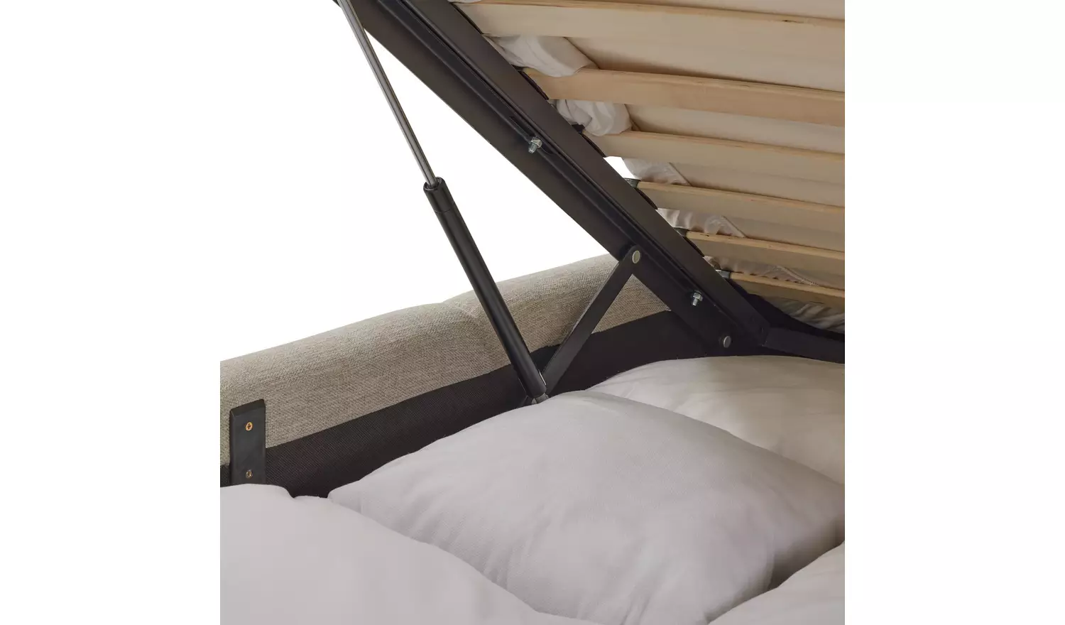 Habitat Malone Double End Lift Ottoman Bed - Cream