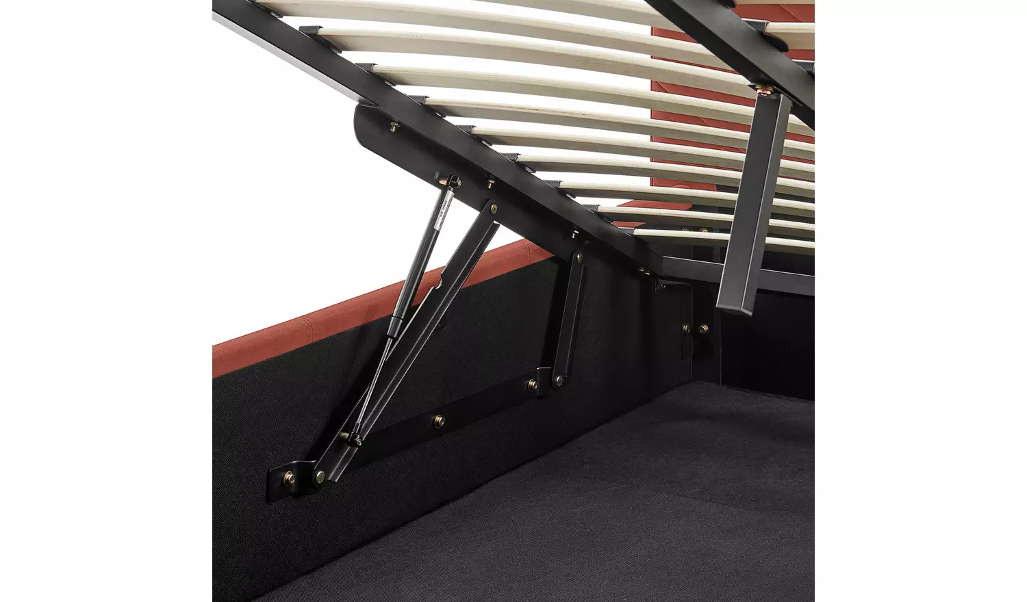 Argos Home Luca Double End Lift Ottoman Bed - Burnt Orange