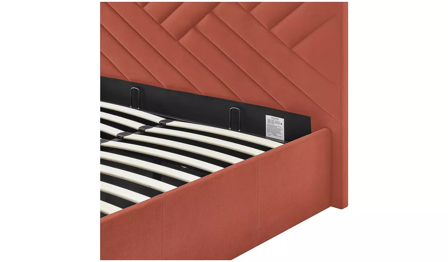 Argos Home Luca Double End Lift Ottoman Bed - Burnt Orange