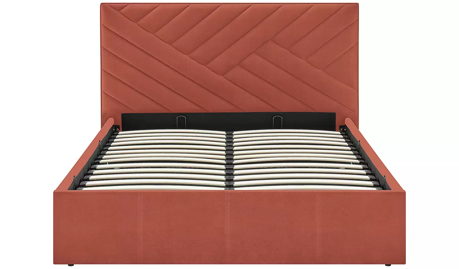 Argos Home Luca Double End Lift Ottoman Bed - Burnt Orange