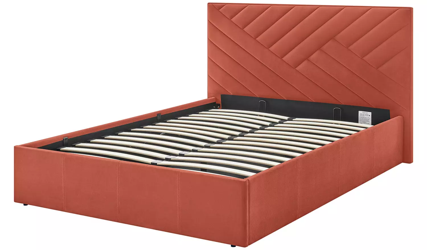 Argos Home Luca Double End Lift Ottoman Bed - Burnt Orange