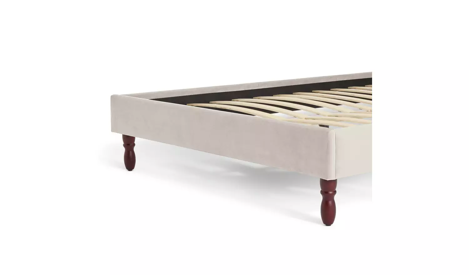 Habitat Sophia Kingsize Velvet Bed Frame - Natural