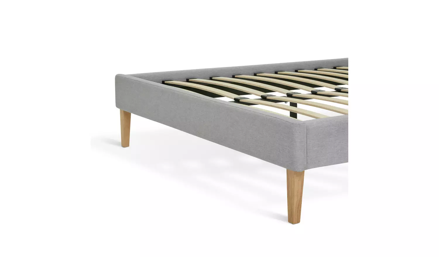 Habitat Ren Kingsize Fabric Bed Frame - Light Grey