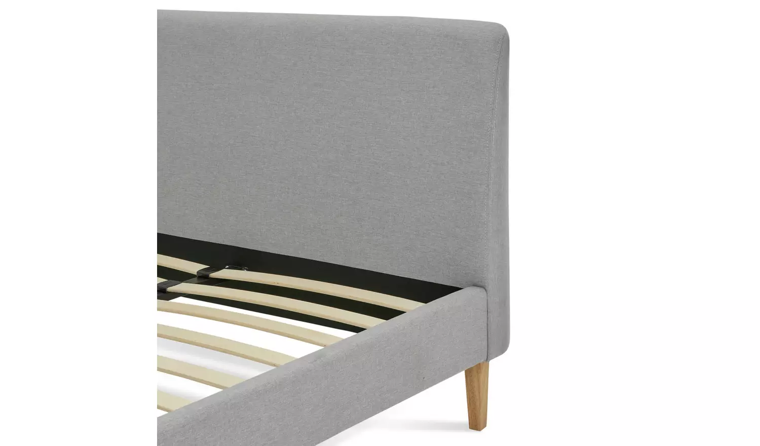 Habitat Ren Kingsize Fabric Bed Frame - Light Grey