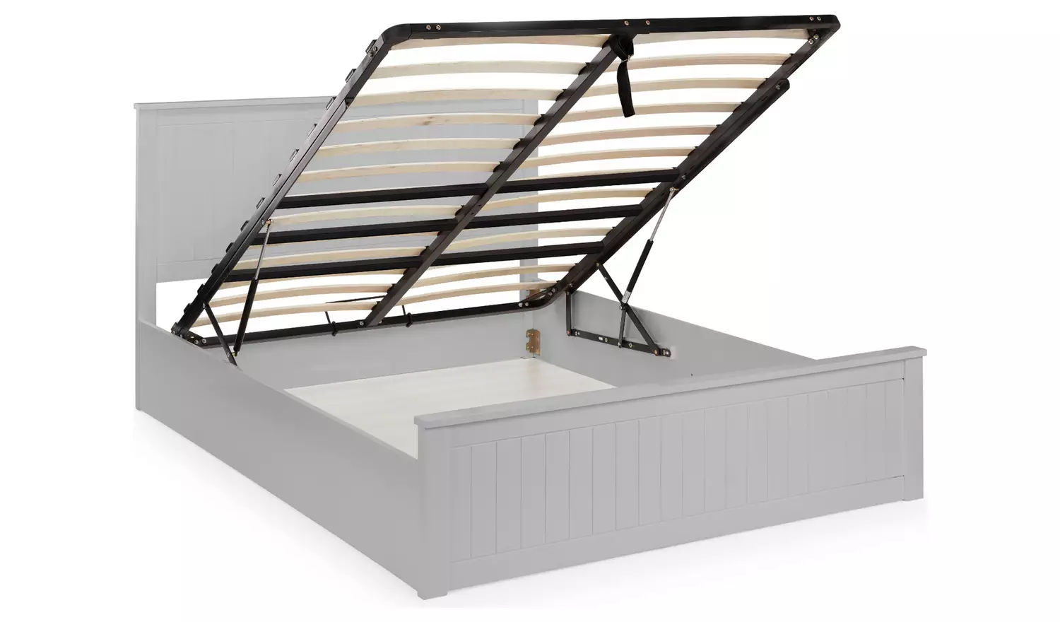 Julian Bowen Maine Kingsize End Lift Ottoman Bed - Grey