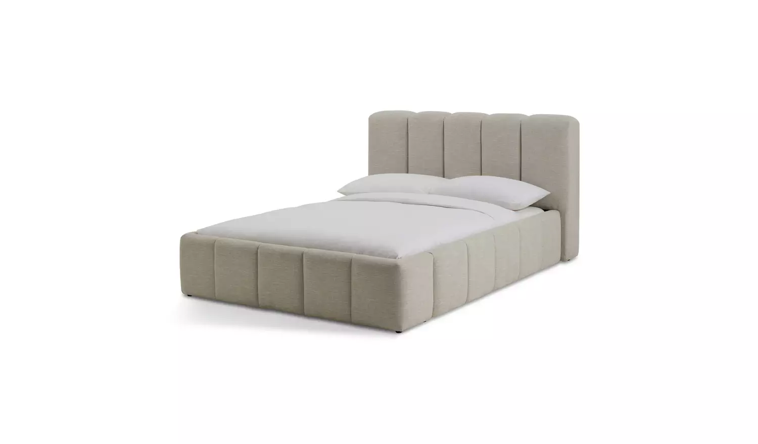 Habitat Malone Kingsize End Lift Ottoman Bed - Cream