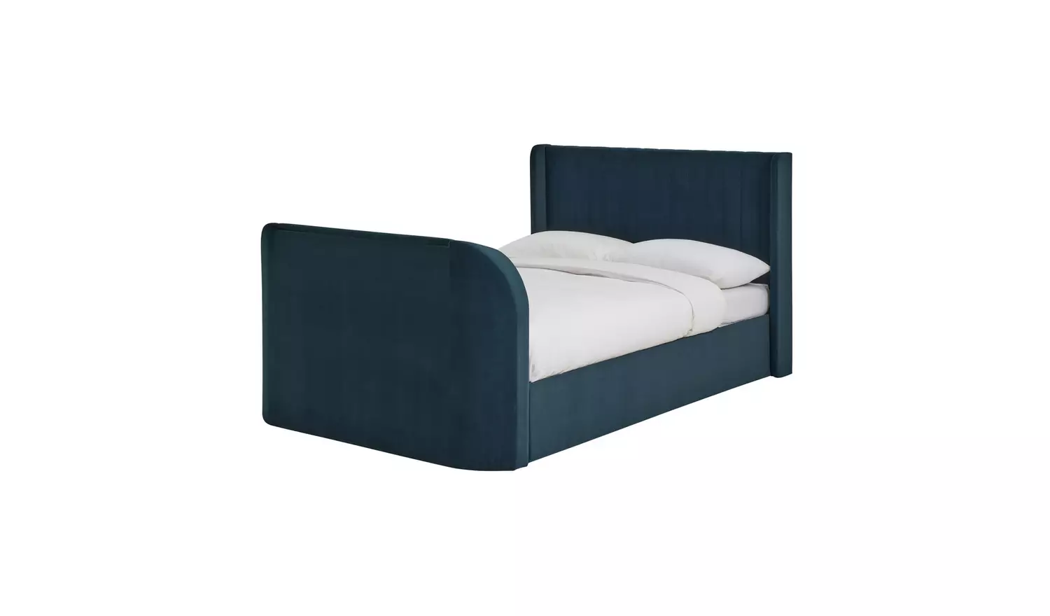 Argos Home Farnham Double Side Lift TV Ottoman Bed - Navy