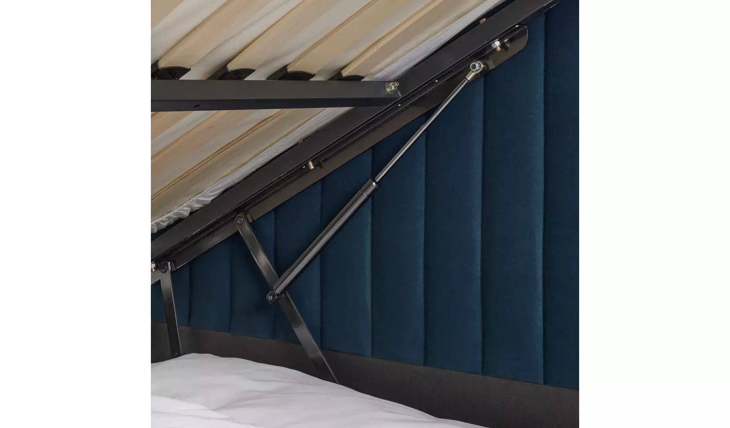 Argos Home Farnham Double Side Lift TV Ottoman Bed - Navy