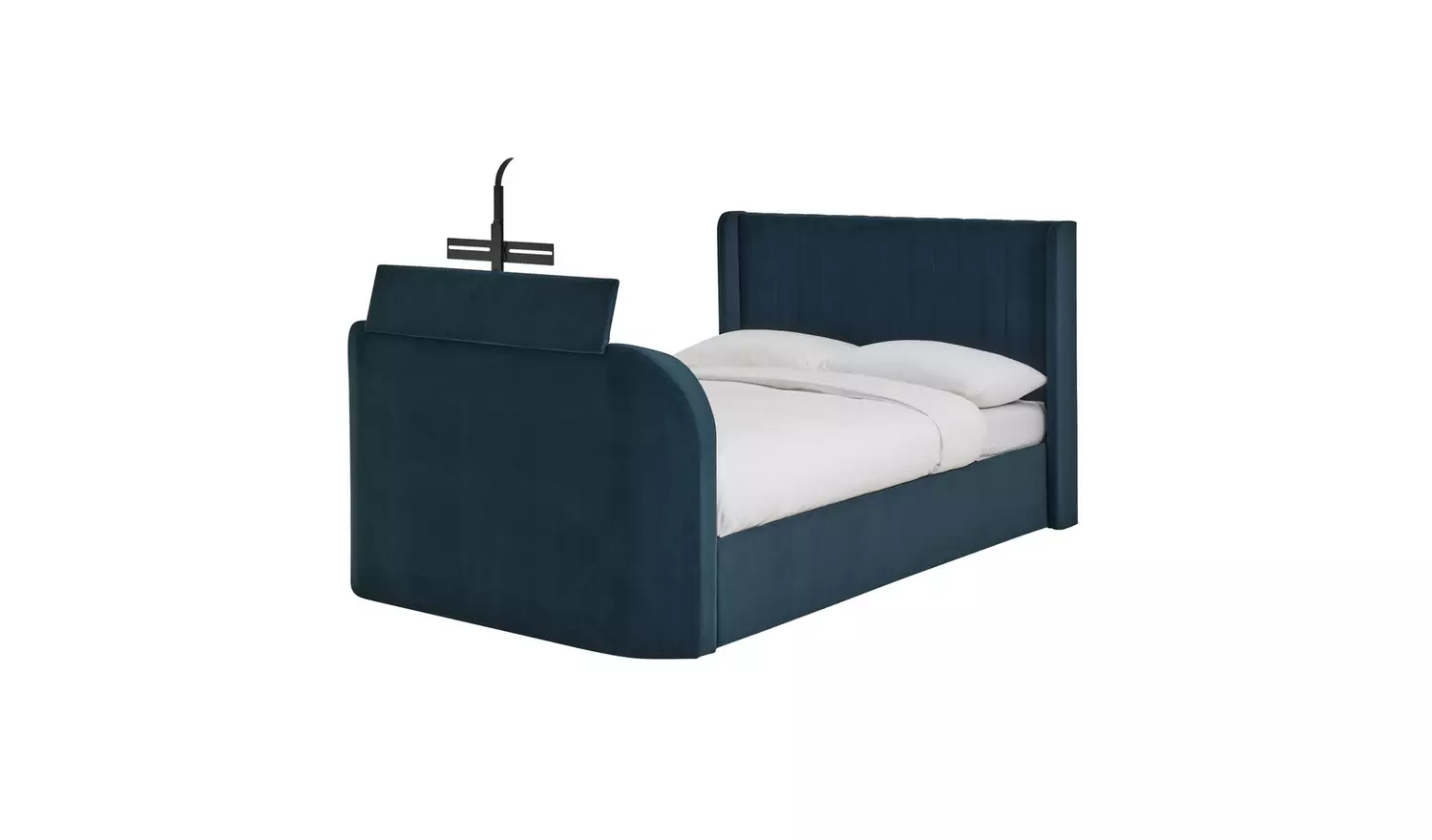 Argos Home Farnham Double Side Lift TV Ottoman Bed - Navy