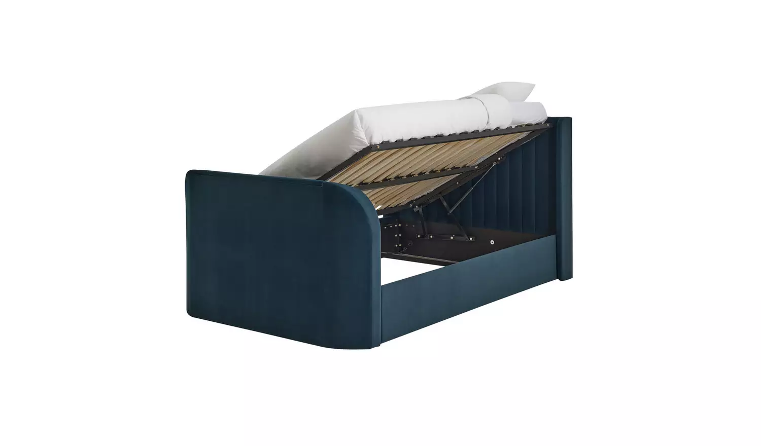 Argos Home Farnham Double Side Lift TV Ottoman Bed - Navy