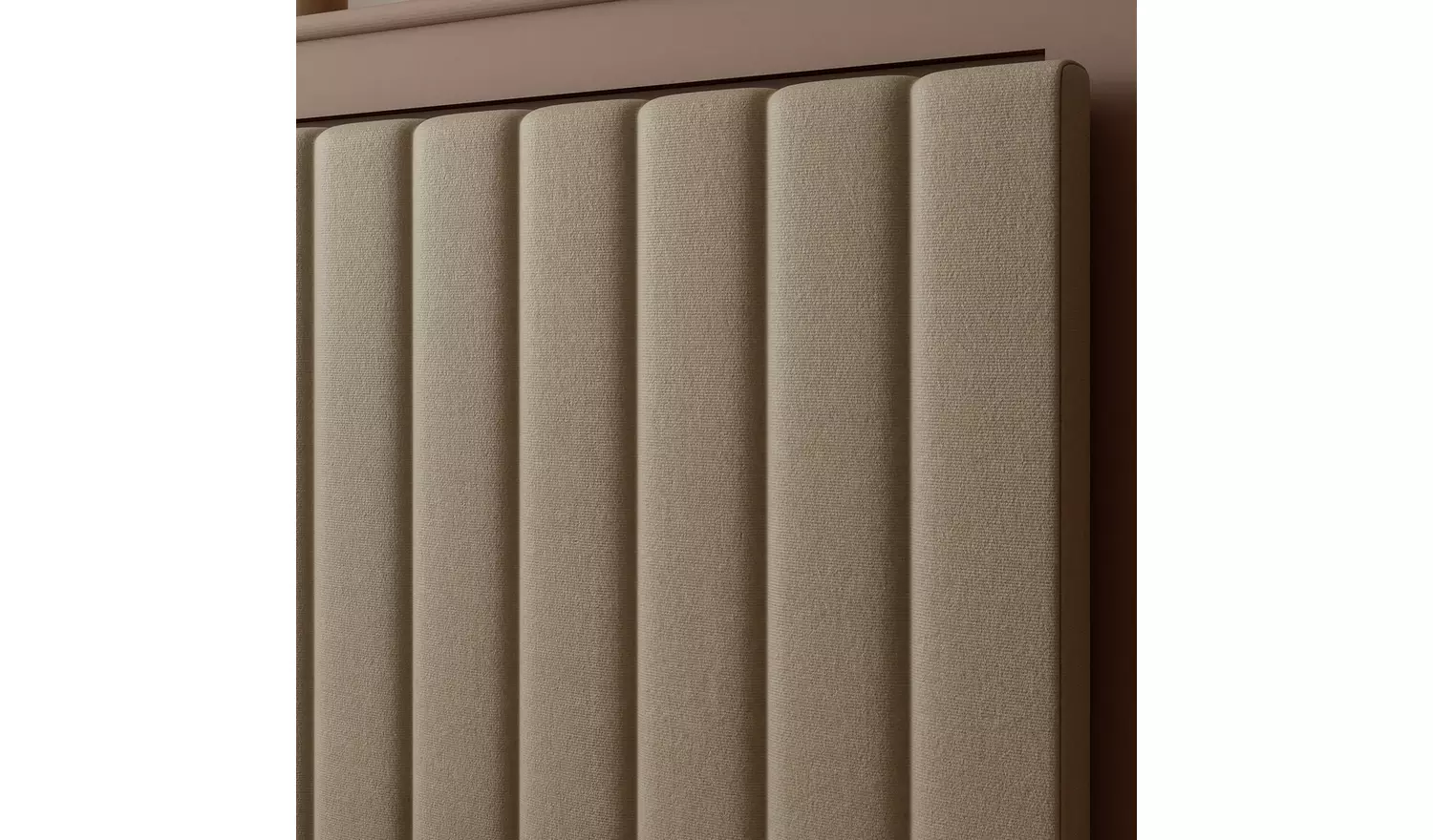 XR Living Maisie Kingsize TV LED Bed Frame - Cream