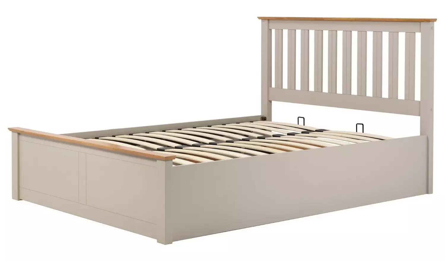 Birlea Phoenix Double End Lift Ottoman Bed - Pearl Grey