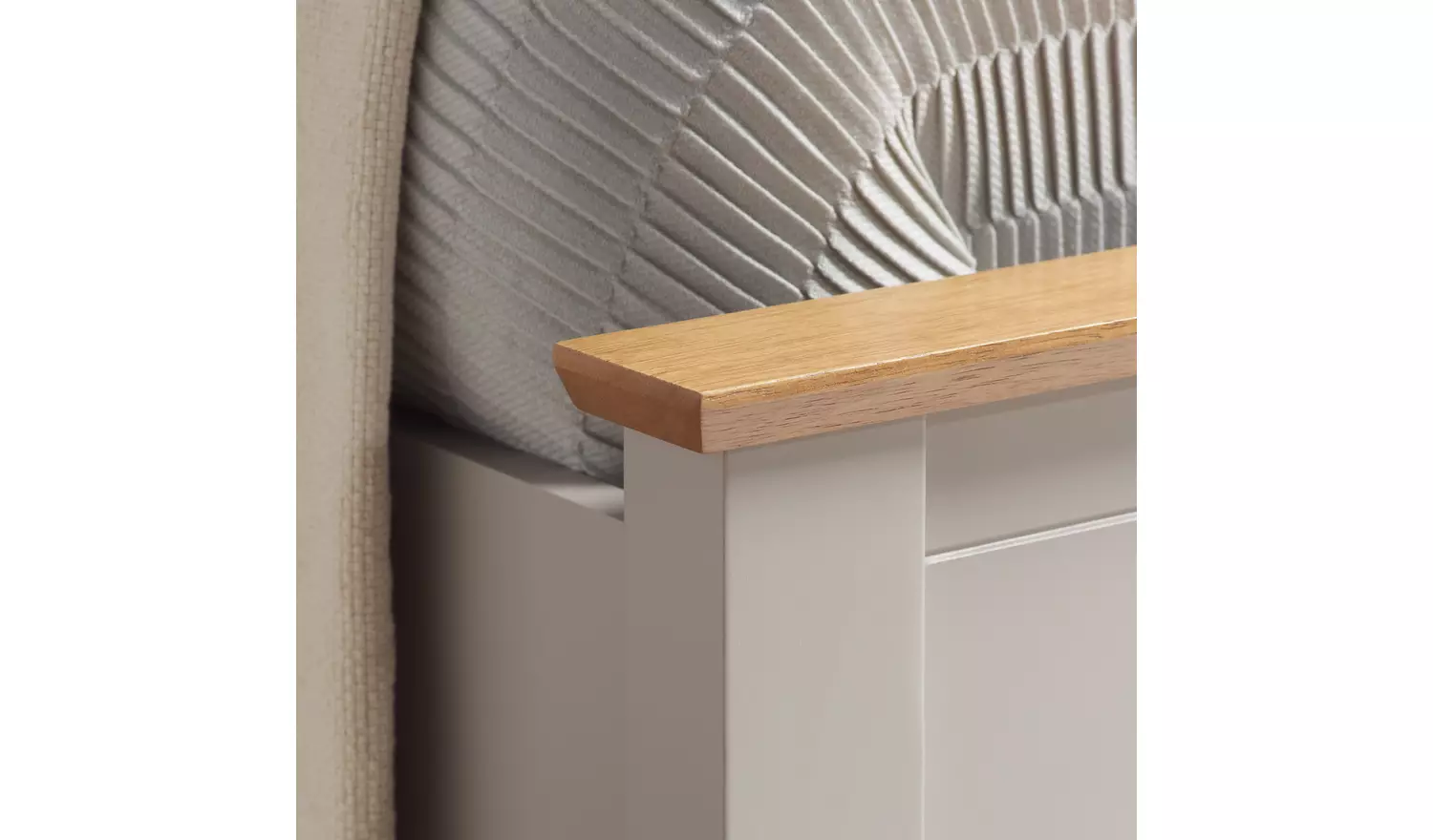 Birlea Phoenix Double End Lift Ottoman Bed - Pearl Grey