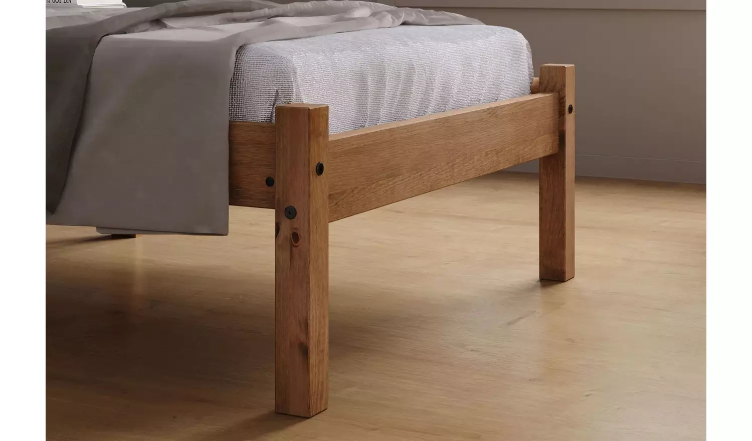 Birlea Rio Single Wooden Bed Frame - Pine