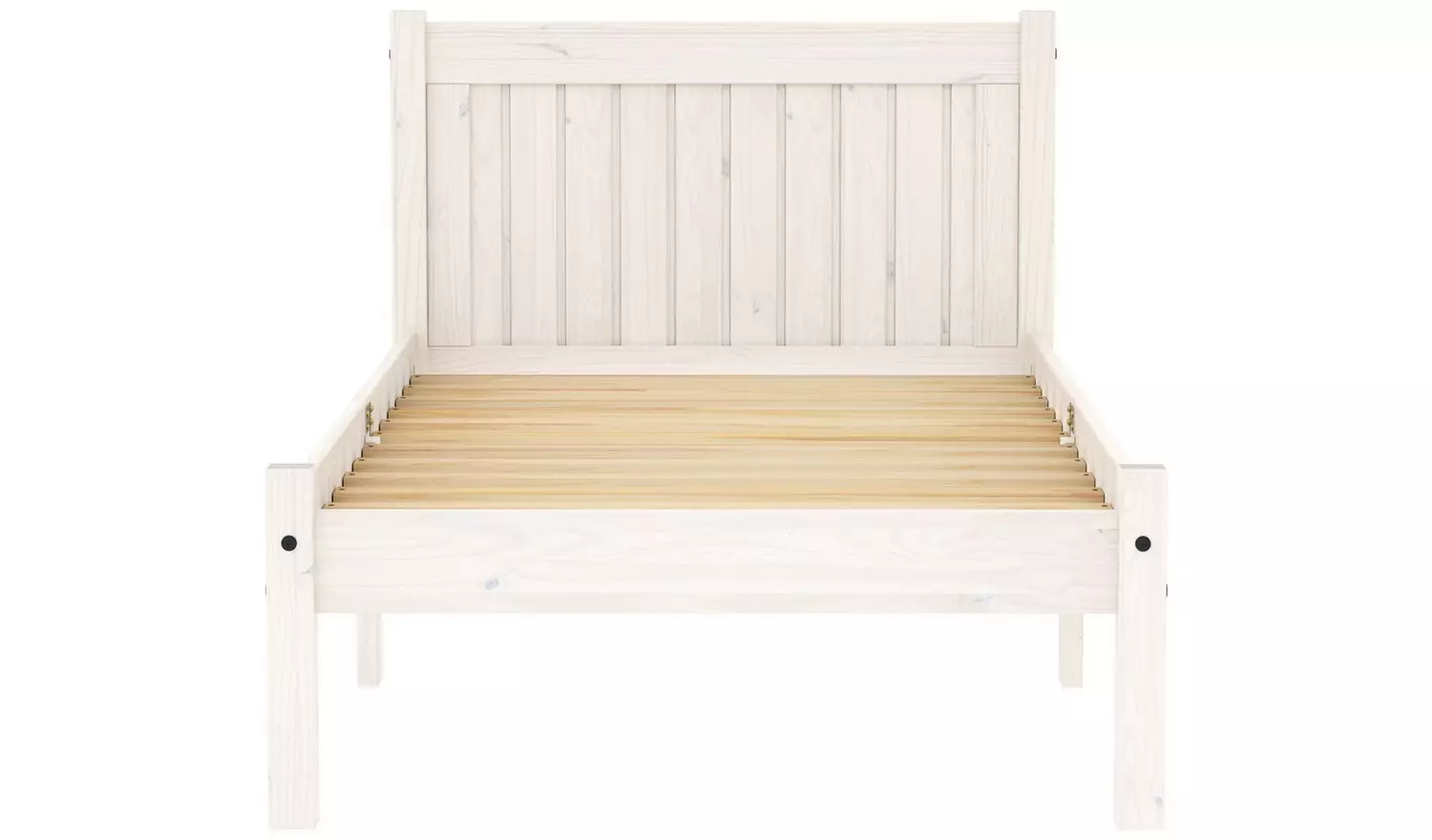 Birlea Rio Single Bed Frame with Mattress - White