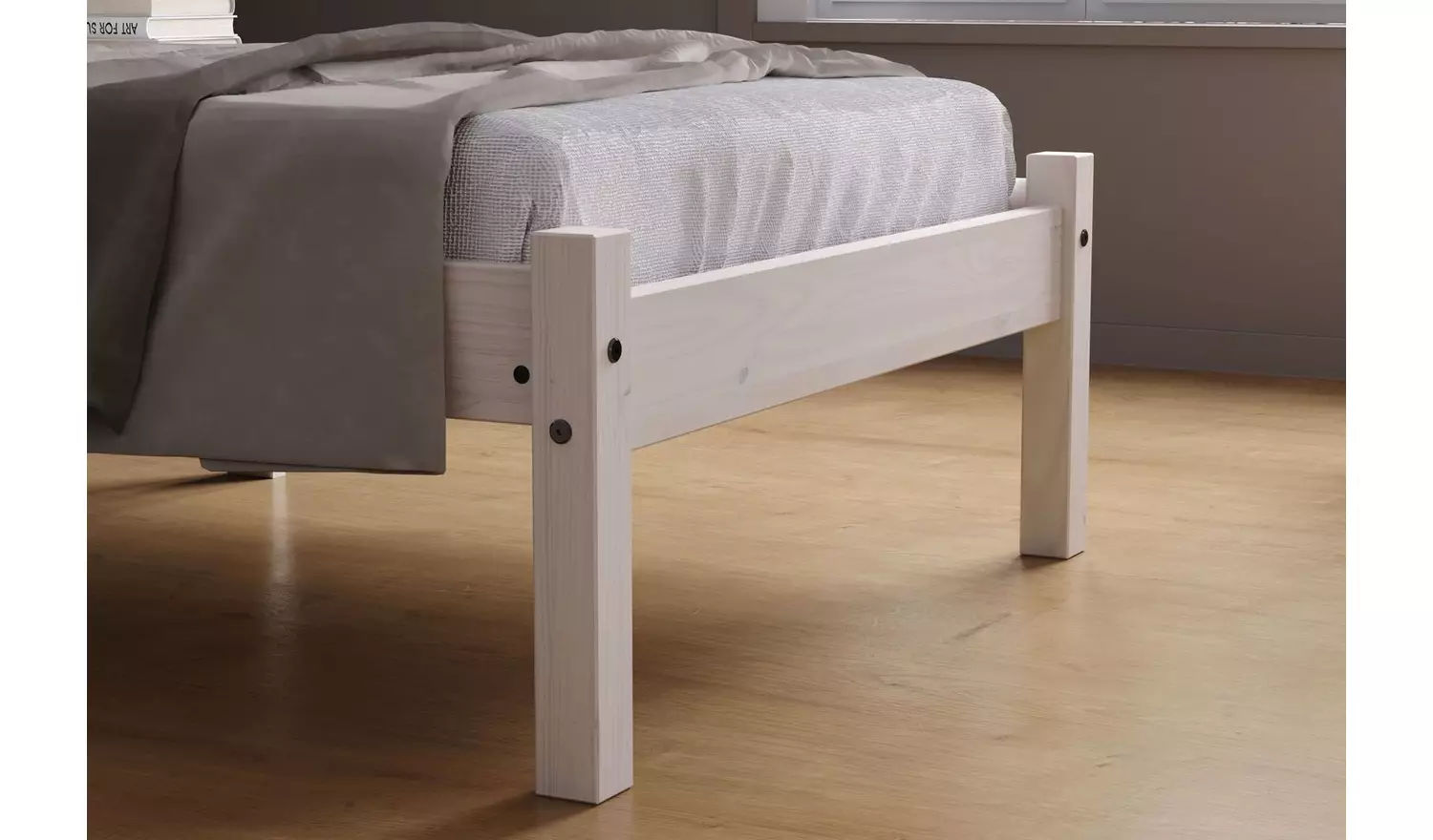 Birlea Rio Single Bed Frame with Mattress - White