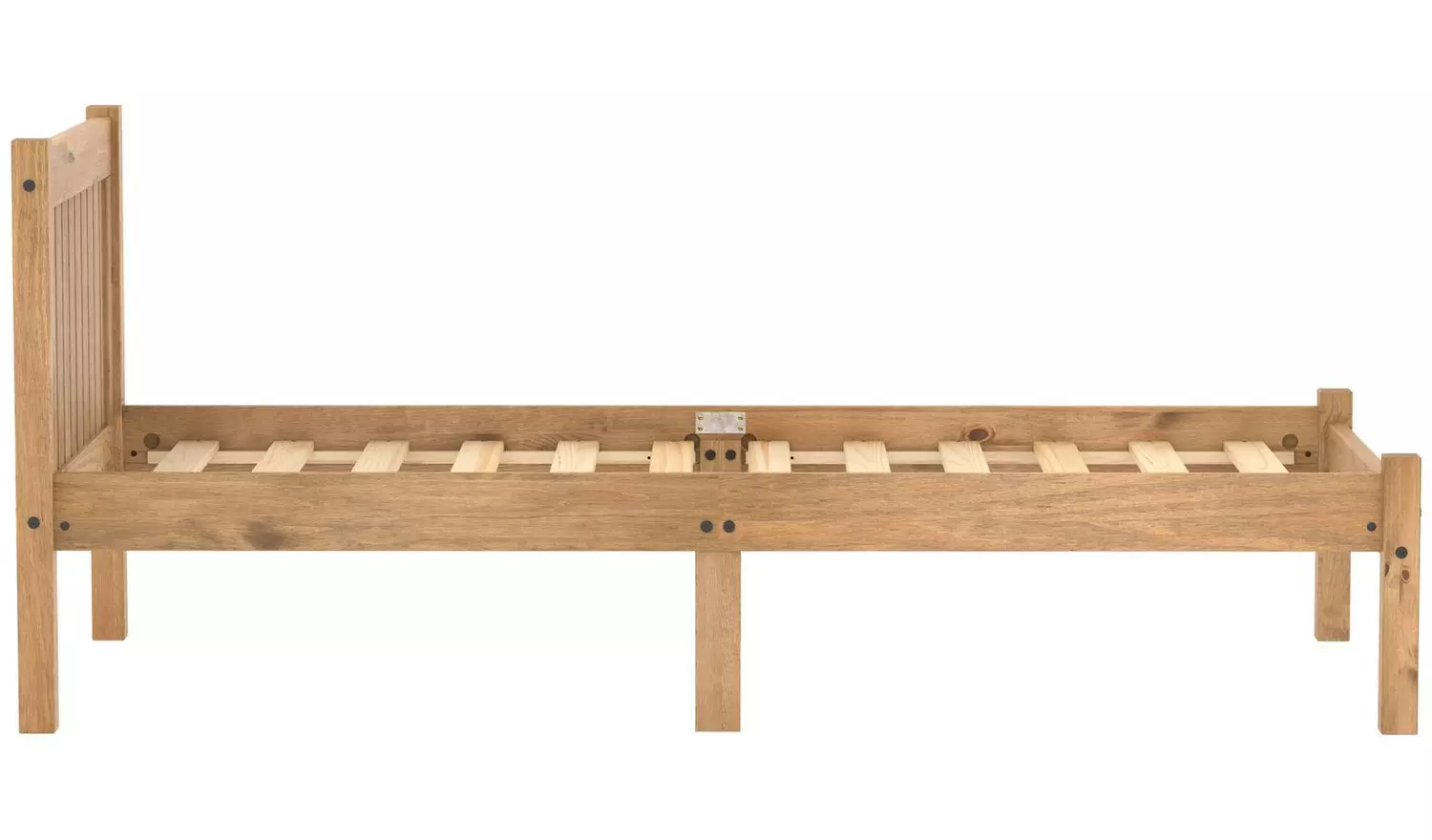 Birlea Rio Single Bed Frame with Mattress - Pine