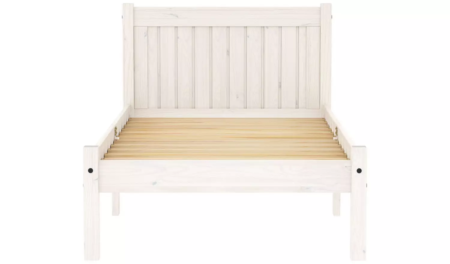Birlea Rio Small Double Bed Frame with Mattress - White