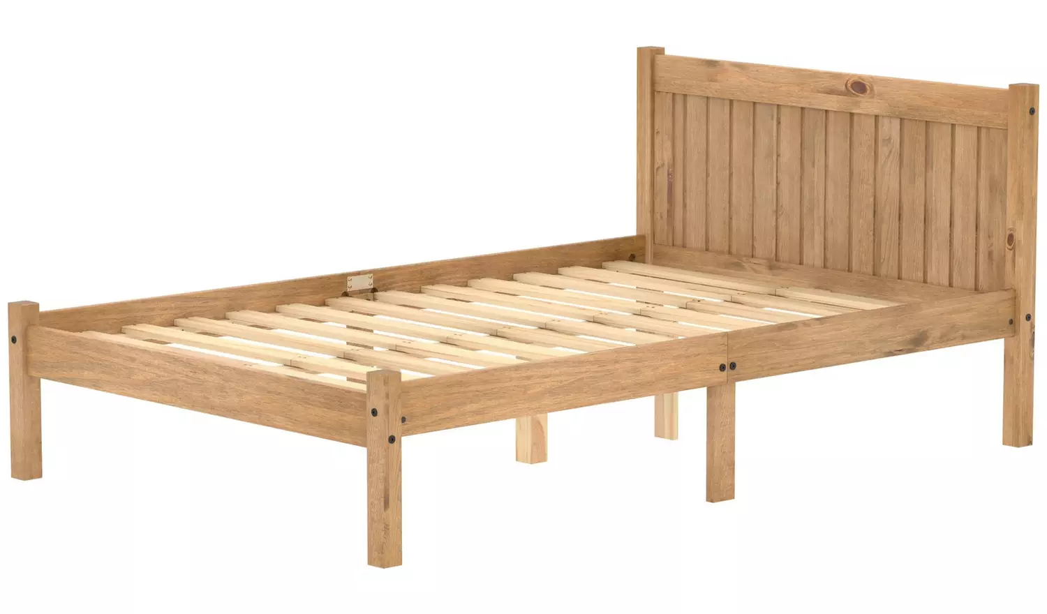 Birlea Rio Small Double Bed Frame with Mattress - Pine
